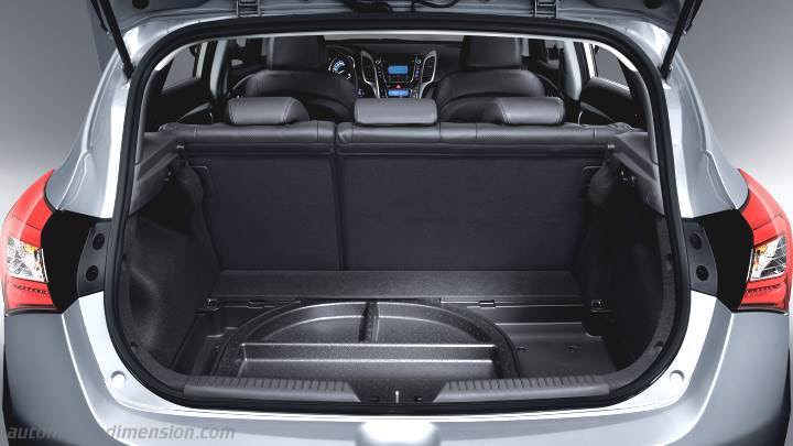 Hyundai i30 2015 dimensions, boot space and interior