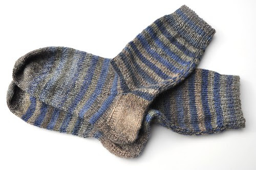 #5 burning stripes socks done