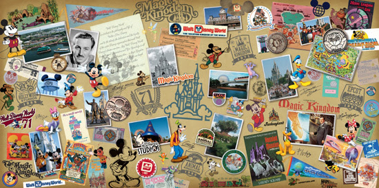 Walt Disney World 40th Anniversary Merchandise Collage