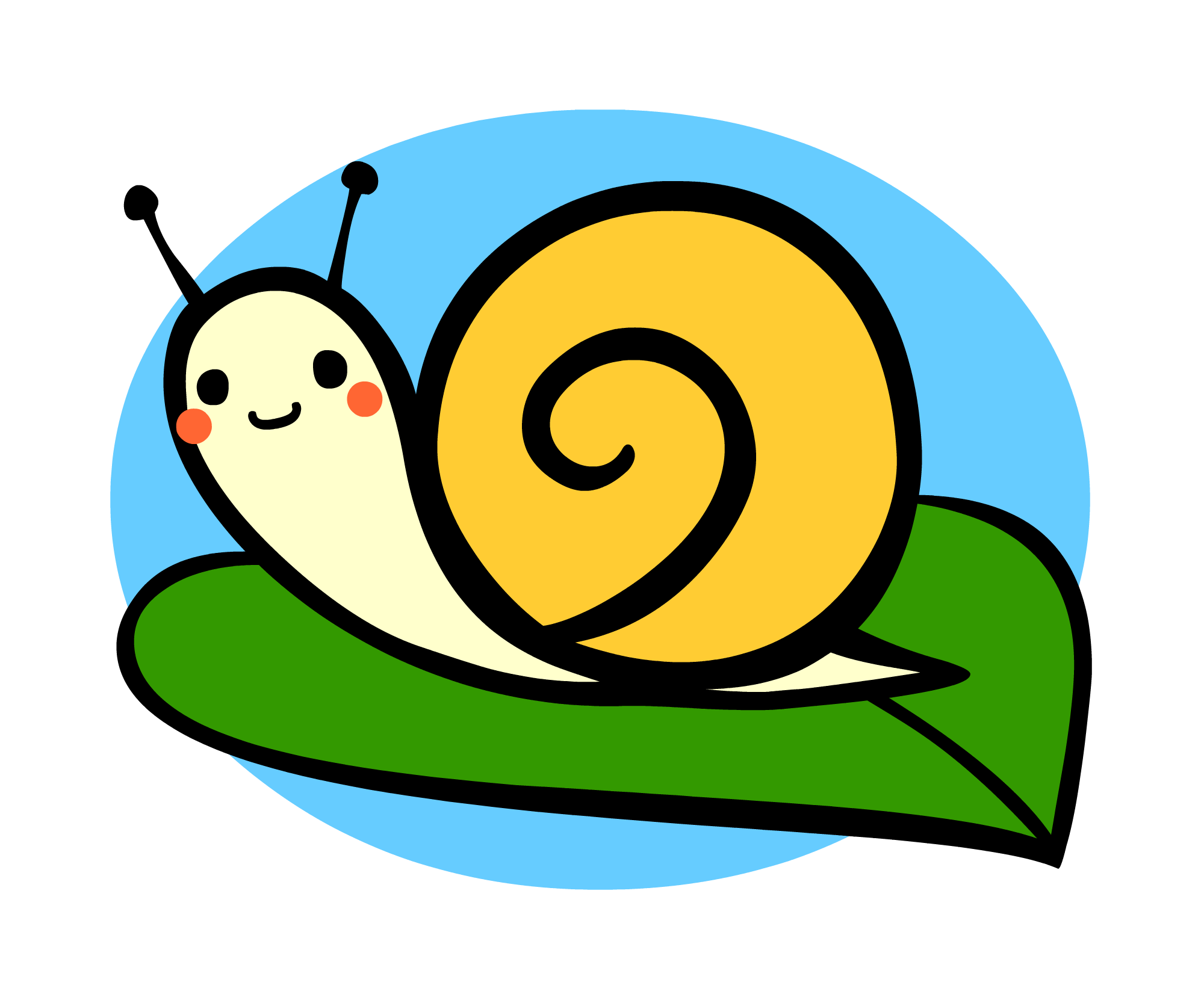 カタツムリの無料イラスト素材 イラスト無料素材かわいい系