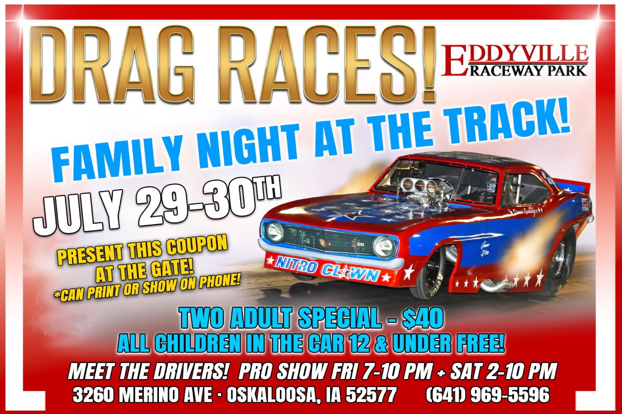 Eddyville Raceway Park Hosting Family Nights This Weekend ...
