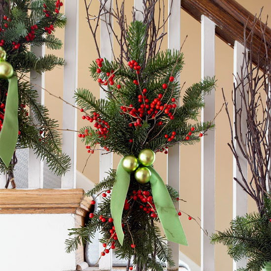100 Awesome Christmas  Stairs  Decoration  Ideas  DigsDigs