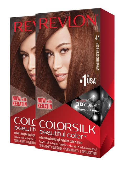 Get the latest price for revlon colorsilk, . revlon colorsilk beautiful color hair color medium reddish brown2pk