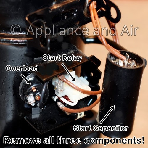 Vendo Royal Usi Fsi 1 2hp Compressor 3 N 1 Start Capacitor Relay Overload 3 In 1 Beverage Snack Vending Parts Accessories