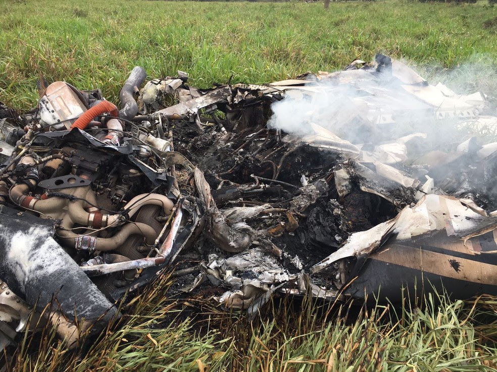 Aeronave levava empresário; piloto também morreu (Foto:  Alisson Silva)