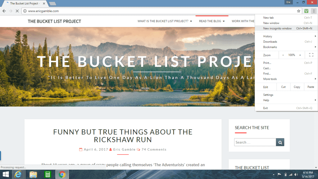 The Bucket List Guid