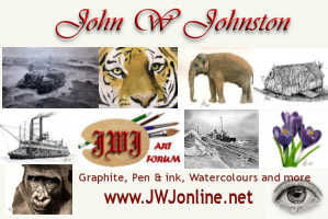 Apple - a pencil drawing by John W. Johnston