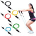 Hot Product Yoga Fitness Pull Rope 11pcs / Fitness Exercise Resistance Band With Latex Tube Pedal Exerciser Body Training