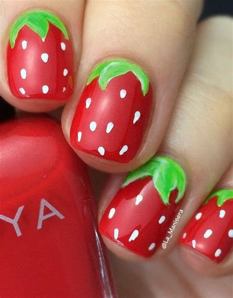 strawberry nail art ideas nail design ideaz