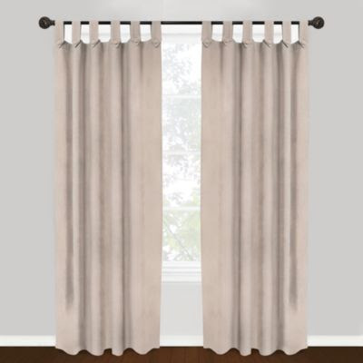 ... Vintage House Brighton Tab Top 84-Inch Window Curtain Panel in Beige