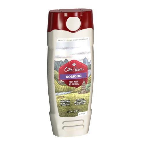 Old Spice Fresh Collection Komodo Scent Men's Body Wash 16 Fl Oz (Pack of 3)