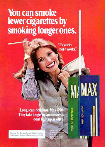 smoking cigarettes is bad. This is such a weird, ad
