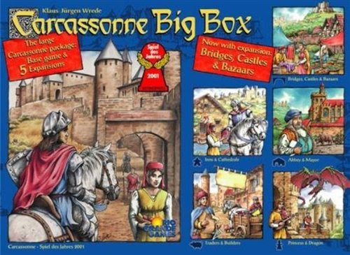 Best Review of Rio Grande Carcassonne Big Box 3 Board Game