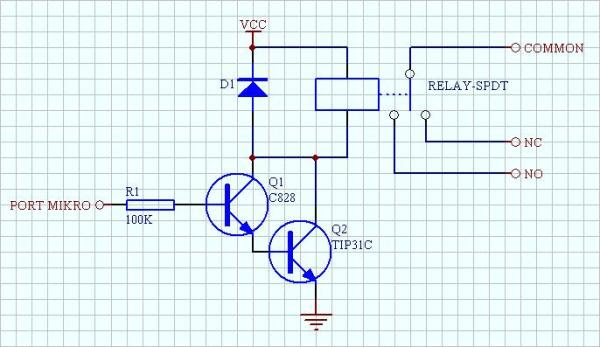 Rangkaian Driver Relay Rangkaian Driver Relay