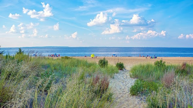 A quieter beach of Keansburg, NJ