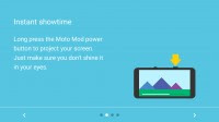Insta-Share Projector welcome screens - Moto Z Droid Edition Review