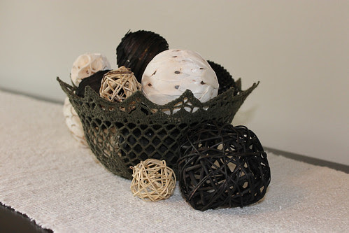 crocheted bowl