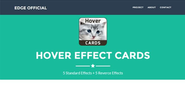 Hover Effects Animated Cards