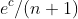 [;e^c/(n+1);]