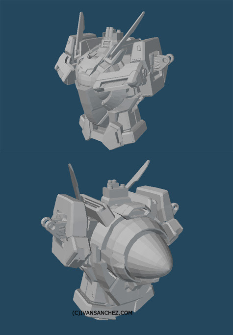 mobile suit gundam 00 double 0 raiser riser 3d mesh cg sandrum