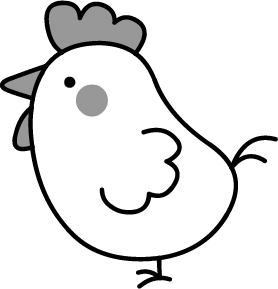 にわとり ヒヨコ のイラスト 無料イラスト フリー素材