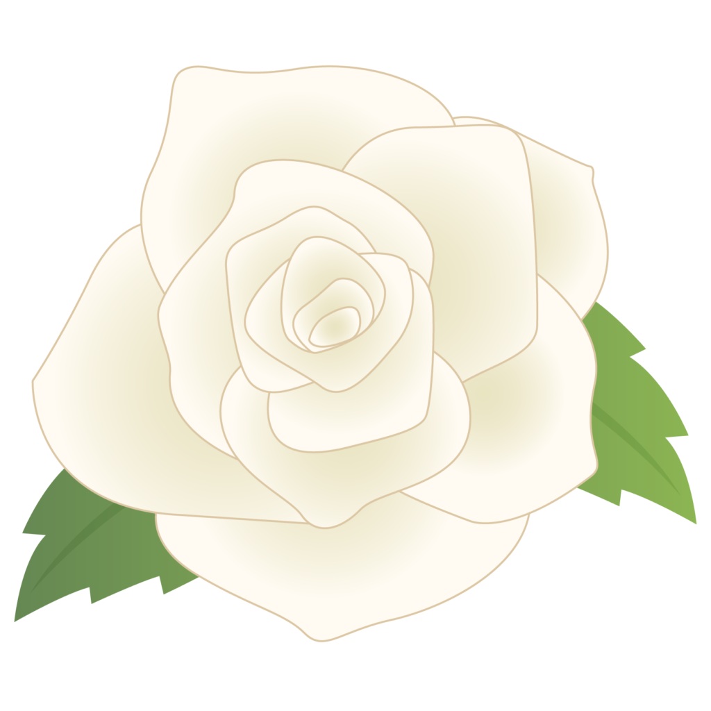 商用フリー 無料イラスト 白いバラの花 Rose05 商用ok フリー素材集 ナイスなイラスト