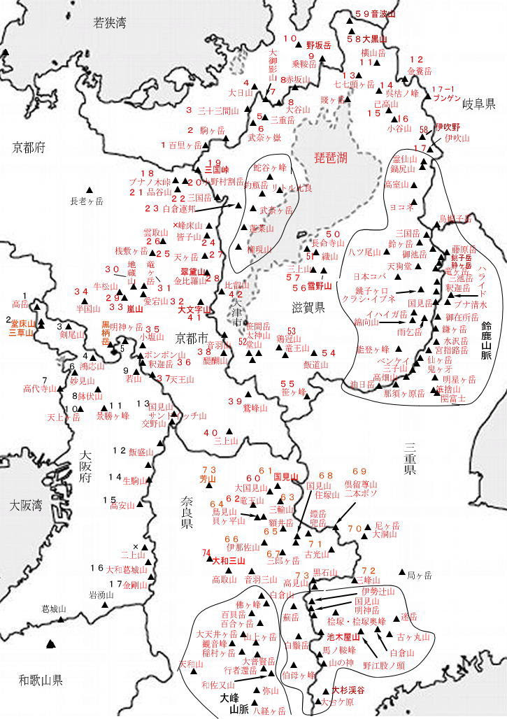 地図 近畿地方