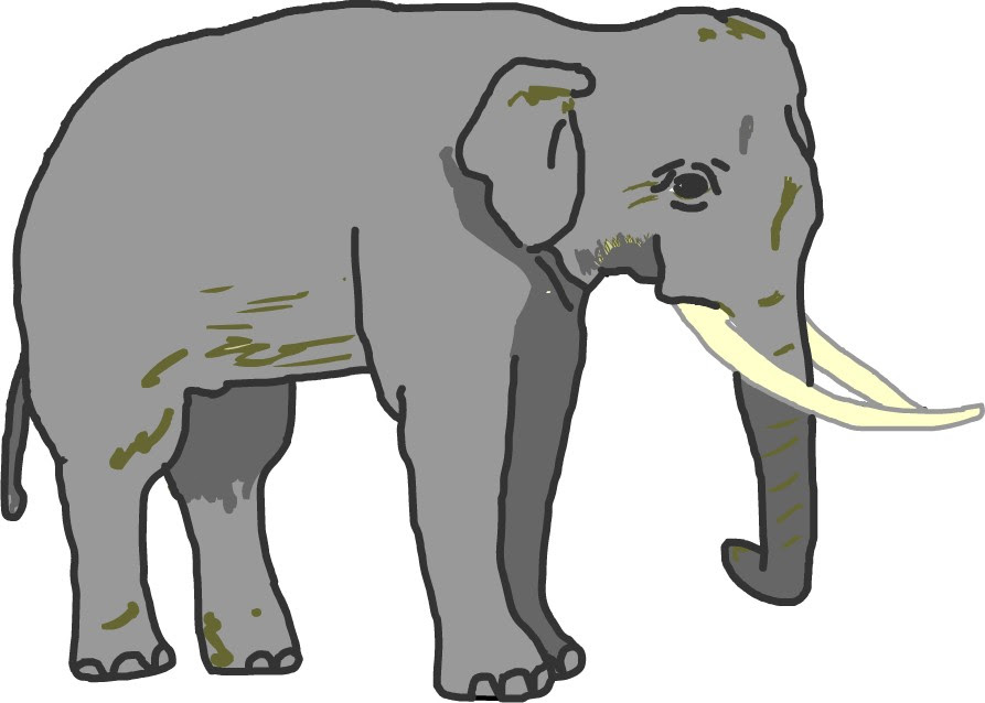 象 ゾウ イラスト 無料