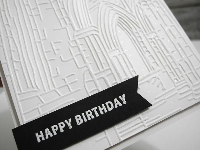 Architectural Birthday (glitter details)