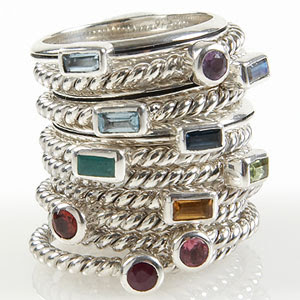 Stacking Birthstone Rings