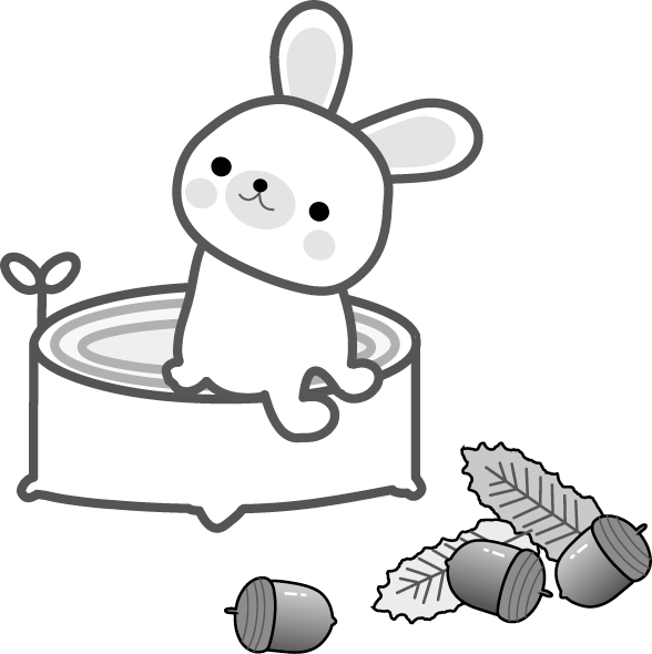 秋のイラスト 無料イラスト 切り株とドングリ