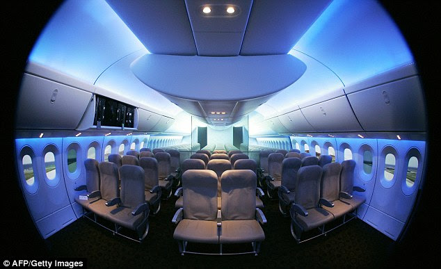 Looking out over the passengers: Cabin crew can keep an eye on everyone on the flight in case of any issues