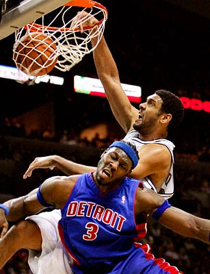 NBA Tim Duncan houses Ben tim duncan dunking. NBA Tim Duncan houses Ben
