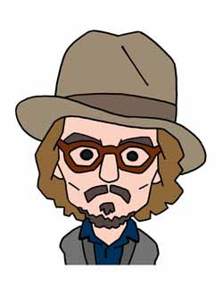 ジョニー デップ似顔絵 No3271 ひろしの似顔絵ギャラリー