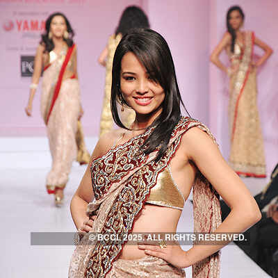 Sagarika Chhetri walks the ramp during the Pond's Femina Miss India Kolkata 2013 finale, held at Hotel Park Plaza Ballygunge Kolkata on January 28, 2013.<br /> 