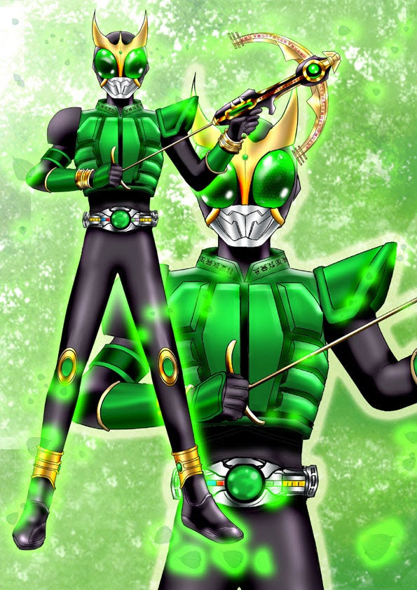 仮面ライダークウガ ペガサスフォーム ペガサスボウガン装備 ルナ ルーンのイラスト集