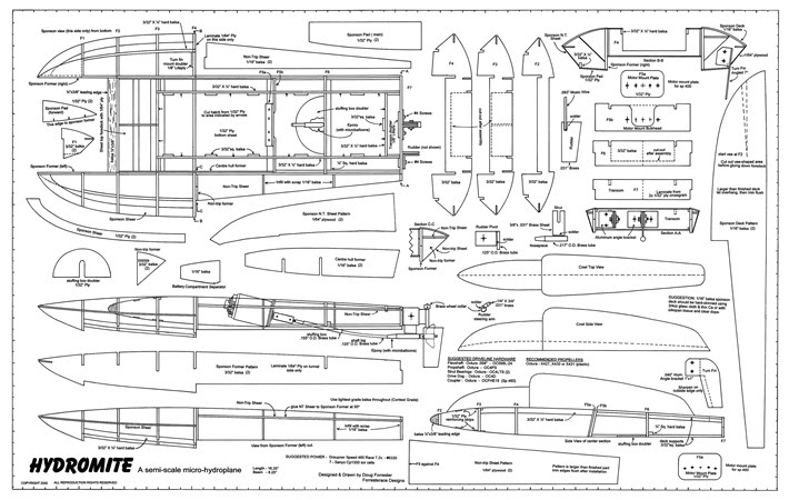 Hydromite Plans - AeroFred - Download Free Model Airplane 