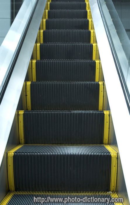 escalator - photo picture definition at Photo Dictionary 