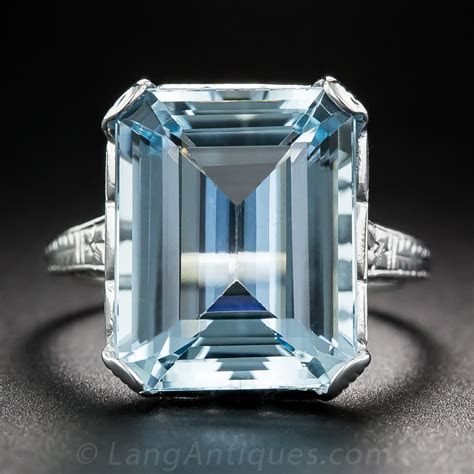 Now, that's enough to get complete strangers excited. 7.68 Carat Vintage Aquamarine Ring