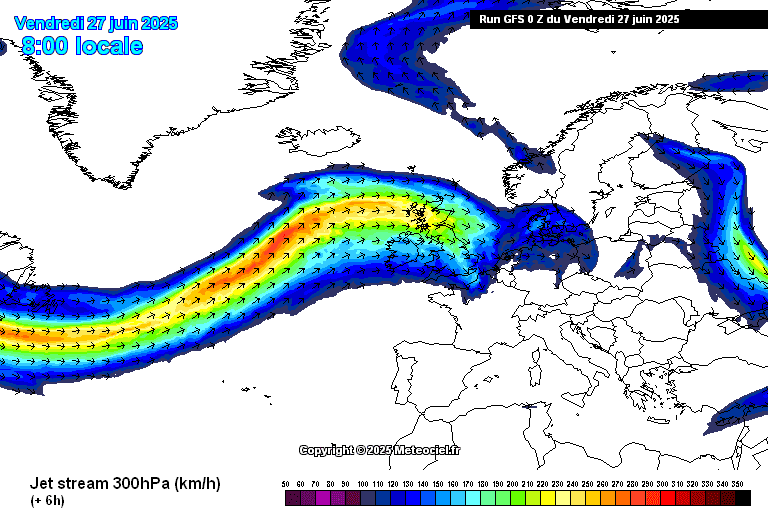 JET STREAM sur METEOCIEL
