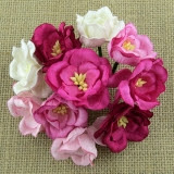 Kwiaty Magnolie - mix różowy - 5szt