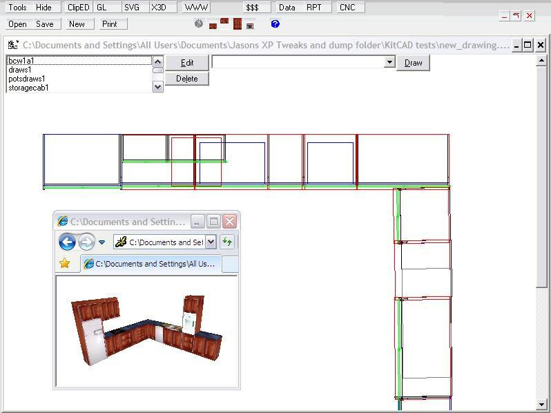 KitCAD - Free 2D and 3D Kitchen Cabinet Computer Design Software 