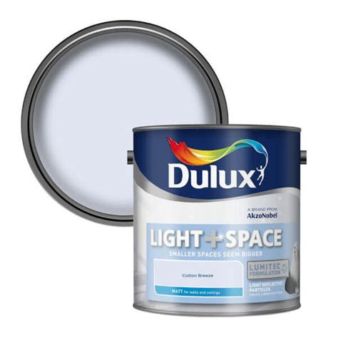 They pop out to homebase to purchase a cheap tub of polyfiler and apply their . Dulux Light & Space Cotton Breeze - Matt Emulsion Paint