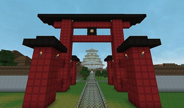 Feudal Japan - Castle Osaka and city Minecraft Project