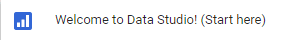 Welcome to Google Data Studio