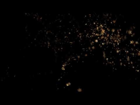 Flying Golden Glittery Stars Burst || Animated video Background For Weed...
