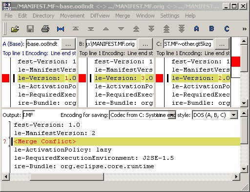 KDiff3 Diff-Windows