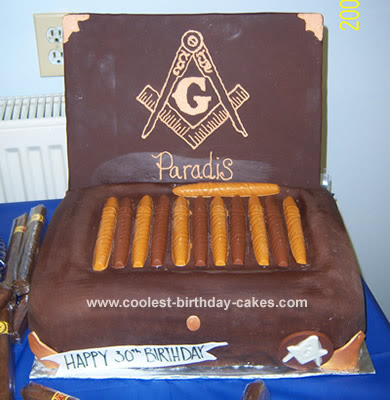 30th Birthday Cake Ideas   on Father S Day Cigar Box Cake