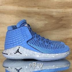 Air Jordan Xxxii 32 Unc Tar Heels North Carolina Blue Grey 1253 406 Size 9 5