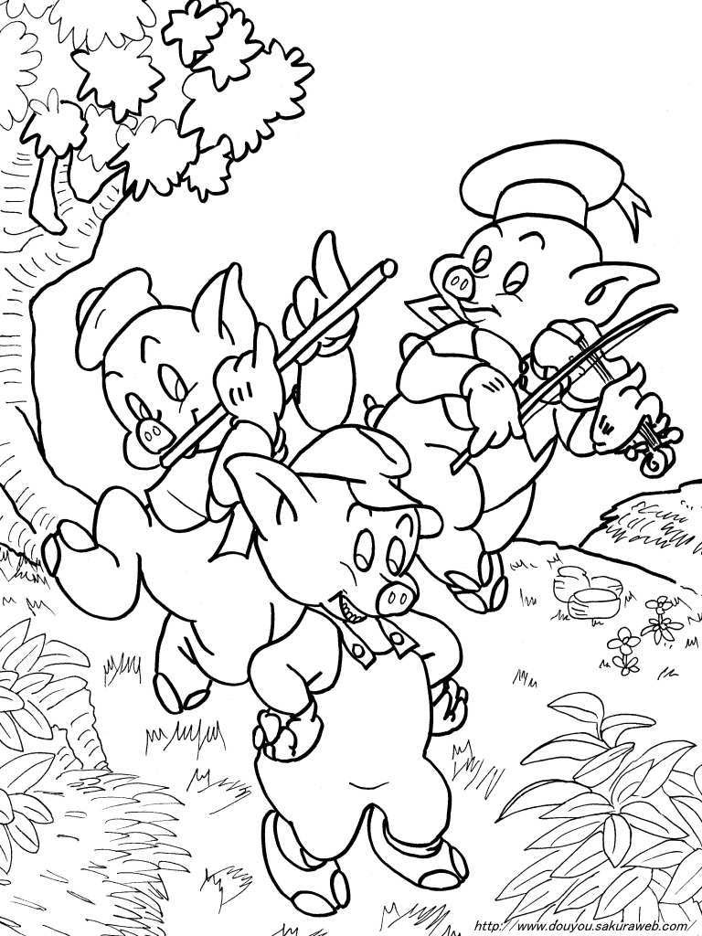 50 3匹のこぶた イラスト